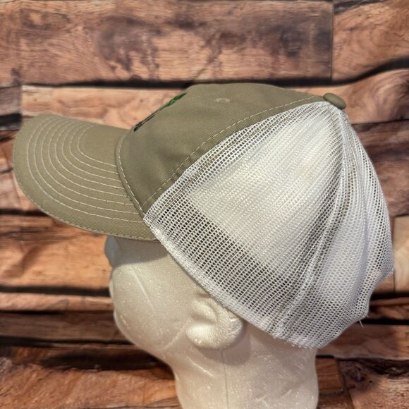 AG Texas Trucker Hat Khaki White Mesh Snapback Baseball Cap Logo Outdoor Farm - Picture 5 of 8